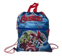 CARTOON Sac avec poche avant sac à dos avec fermeture à cordon sac pour enfants 44 x 34 cm école gym loisirs, Avengers (1), taille unique