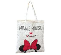 CARTOON Sac en toile, sac fourre-tout, sac cabas en tissu, réutilisable, multifonction, Minnie., 39 EU