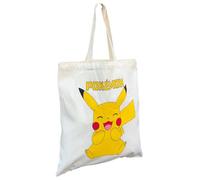 CARTOON Sac en toile, sac fourre-tout, sac cabas en tissu, réutilisable, multifonction, Pikachu, 39 EU