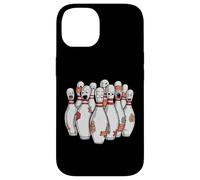 Cartoon Scared Bowling Pins - Funny Sport Bowler Tee Coque pour iPhone 14