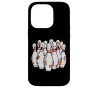 Cartoon Scared Bowling Pins - Funny Sport Bowler Tee Coque pour iPhone 14 Pro