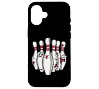 Cartoon Scared Bowling Pins - Funny Sport Bowler Tee Coque pour iPhone 16
