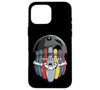 Cartoon Scared Bowling Pins - Funny Sport Bowler Tee Coque pour iPhone 16 Pro Max