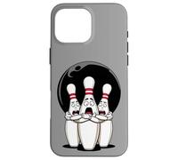 Cartoon Scared Bowling Pins - Funny Sport Bowler Tee Coque pour iPhone 16 Pro Max