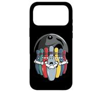 Cartoon Scared Bowling Pins - Funny Sport Bowler Tee Coque pour iPhone 17 Pro Max