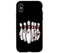 Cartoon Scared Bowling Pins - Funny Sport Bowler Tee Coque pour iPhone X/XS