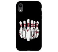 Cartoon Scared Bowling Pins - Funny Sport Bowler Tee Coque pour iPhone XR