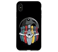 Cartoon Scared Bowling Pins - Funny Sport Bowler Tee Coque pour iPhone XS Max
