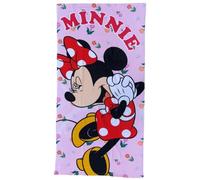 CARTOON Serviette de plage en microfibre de polyester Minnie Disney pour enfants 245 gsm taille 70 x 140 cm plage piscine