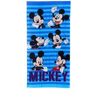 CARTOON Serviette de plage Mickey Disney serviette en microfibre polyester pour enfants 245 gsm taille 70 x 140 cm plage piscine