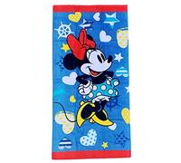 CARTOON Serviette de plage Minnie Mouse années 30, Disney, serviette en coton, plage, piscine, 70 x 140 cm