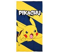 CARTOON Serviette de plage Pikachu Pokemon microfibre polyester serviette pour enfants 240 gsm taille 70 x 140 cm plage piscine