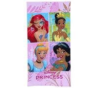 CARTOON Serviette de plage Princesses Disney en microfibre de polyester pour enfants 245 gsm taille 70 x 140 cm plage piscine