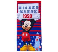CARTOON Serviette de plage serviette Mickey Disney en microfibre de polyester pour enfants 245 gsm taille 70 x 140 cm plage piscine