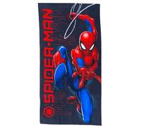 CARTOON Serviette de plage Spiderman Marvel serviette en microfibre polyester pour enfants 245 gsm taille 70 x 140 cm plage piscine