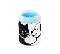 Cartoon Shake Hands Cat Dog Cute Reusable Paw Cleaner Soft Silicone Feet Cleaning Kit for Small & Medium Dogs