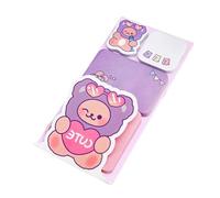 Cartoon Shape Design Stick Note Selves Write Pad Reusable for School Office Journaling Multipurpose Paper Notepads Cartoon Note Pack
