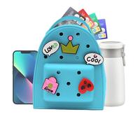 Cartoon Silicone Backpack, Cute Waterproof Jelly Silicone Backpack with Charm, Adjustable Lightweight Travel Bag, Girls' Backpack Purse for School, Travel, Everyday Use, and Casual Adventures