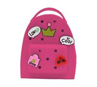 Cartoon Silicone Backpack with Charm, Cute Waterproof Jelly Backpack for Kids, Prevent Moisture, Lightweight and Stylish School Bag, Silicone Material, Daily Use and Outdoor Adventures, 11x19x22cm