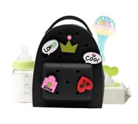 Cartoon Silicone Backpack with Charm, Cute Waterproof Jelly Backpack for Kids, Prevent Moisture, Lightweight and Stylish School Bag, Silicone Material, Daily Use and Outdoor Adventures, 11x19x22cm