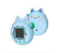 Cartoon Silicone Case pour Tamagotchi Paradise - Housse de protection pour Tamagotchi, Silicone liquide, conception intégrale pour une protection complète (bleu)