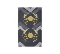 Cartoon Simple_line Crabes Gris Foncé Décoratif Unique Interrupteur Couvre Plaque Murale Tapa Para Interruptor de Luz Inutilisé Outlet Cover