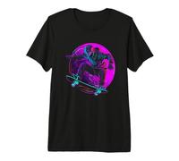 Cartoon Skateboarder Action Sport T-Shirt Haut de Gamme