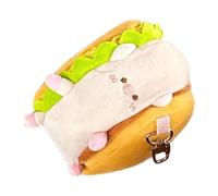 Cartoon Small Change, Bag Small Change, Pouch Hog Sandwich, Purse Tiny Wallet Purse For Women And Girls Polyvalent Storage Bag For Small Items Women And Girls For Chocolate, Earphone, multicolore,