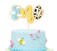 Cartoon Story Décoration Gâteau 1, 16cm Mignon Décoration Gâteau Anniversaire 1st Birthday Cake Topper pour Garçons et Filles Fournitures Décoration de Gâteau d'Anniversaire Accessoires Photo