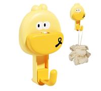 Cartoon Suction Hooks - Punch Free Wall Hook Set, Waterproof Multi Purpose Adhesive Style For Kitchen Bathroom Shower Organization Storage | Ideal Clothes Towel Accessories Hanging Space Saving Home D