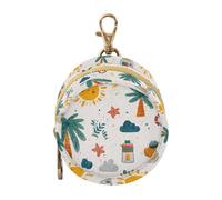 Cartoon Summer Tree Cute Newborned Girl Sucette Case Portable Dragonne Portefeuille, Boîte de Rangement pour Articles de Bébé