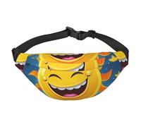 Cartoon Sun Sac banane pour homme et femme Sac banane tendance Sac banane partout Sac à bandoulière Portefeuille Sac banane avec sangle réglable Sac de poitrine étanche pour voyage, randonnée, sport,