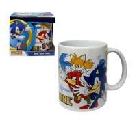 CARTOON Tasse Sonic 325 ml tasse de petit déjeuner en céramique modèle mug pour enfants avec boîte