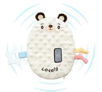 Cartoon Toddler Vibrating Sleep Soother, Baby Soother, Adjustable Vibration Modes Stuffed Doll for Toddler Girls Sensory Development Car Seat Bedroom Crib
