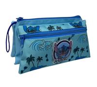 CARTOON Tombolino 3 compartiments trousse scolaire multi-compartiments papeterie organisateur porte-stylo crayons couleur, Stitch, Organisateur de sac