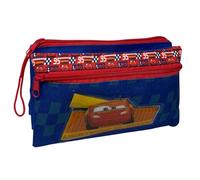 CARTOON Tombolino 3 compartiments trousse scolaire multi-compartiments papeterie organisateur porte-stylo crayons couleur, Cars, Organisateur de sac