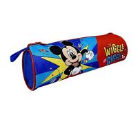 CARTOON Tombolino, trousse scolaire ronde, école, papeterie, organisateur de crayons, couleurs, bleu, 22 x 8 x 8 cm, Mickey (2)
