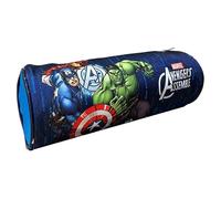 CARTOON Tombolino, trousse scolaire ronde, école, papeterie, organisateur de crayons, couleurs, bleu, 22 x 8 x 8 cm, Avengers (3)