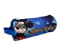 CARTOON Trousse d'école ronde avec poignée d'école de papeterie, organisateur de crayons de couleur, Mickey, Organisateur de sac