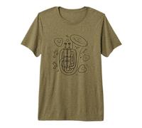 Cartoon Tuba Orchestra Musique Classique T-Shirt Haut de Gamme