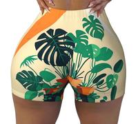 Cartoon Turtle Back Bamboo Stretch and Comfortable Women Sports Stretch Shorts, Suitable for Daily Leisure Sports., noir, XX-Large