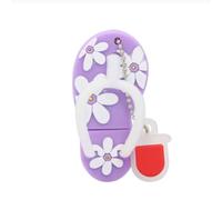 Cartoon USB Flash Drive Flower Pantoufles Chaussures USB 2.0 Flash Light Purple Memory Stick Pendrive 4 Go Thumb Drive 8 Go 16 Go 32 Go 64 Go Pen Drive