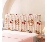 Cartoon Velvet Bed Headboard Slipcover for Kids Bedroom, Dustproof Decor Cover Fits Queen King Full Twin Cal King Size Beds(Light Pink,150cm/59in)