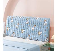 Cartoon Velvet Bed Headboard Slipcover for Kids Bedroom, Dustproof Decor Cover Fits Queen King Full Twin Cal King Size Beds(Blue,170cm/67in)