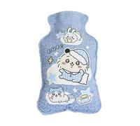 Cartoon Warm Water Bottle Plush Hot Bag Soft Heating Pad Hand And Foot Warmer Reusable Filled Compress For Kids Adults Winter Heat Comfort Sleep Use Durable Safe Leakproof Design