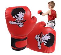 Cartoon Youth Boxing Gants - PU Le Cuir Wear, équipement d'entraînement Confortable | Configuration du Gymnase à Domicile avec des Punching Practice Aid, Boys Girls Fitness Companion, 3-12 Ans