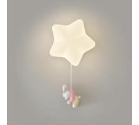 Cartoons Wall Sconce Creative White Wall Sconce Modern Wall Lamp Acrylic Led Wall Light Fixtures Star Shape Wall Washing Lamp for Children Room Bedroom Living Room Kitchen Hallway(Size:Dark Colo/F