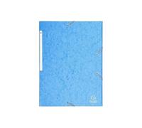 Exacompta - Réf. 17112H - 1 chemise à élastiques - pochette 3 rabats Maxi capacity - en carte lustrée - dimensions 24 x 32 cm pour documents au format A4 - couleur turquoise