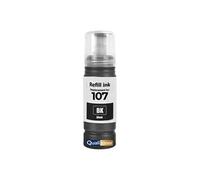 Cartouche 107 - Noir - Haute capacité 3600 pages 70 ml - Compatible pour Epson EcoTank ET-18100