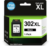 Cartouche 302 Xl Noir, Encre 302Xl Noir Remplacement Pour Cartouche Hp 302 Noir, Cartouche Imprimante 302 Xl Pour Officejet 3831 5232 4650 4658 5230 Deskjet 3630 3636 3639 Envy 4524 4527